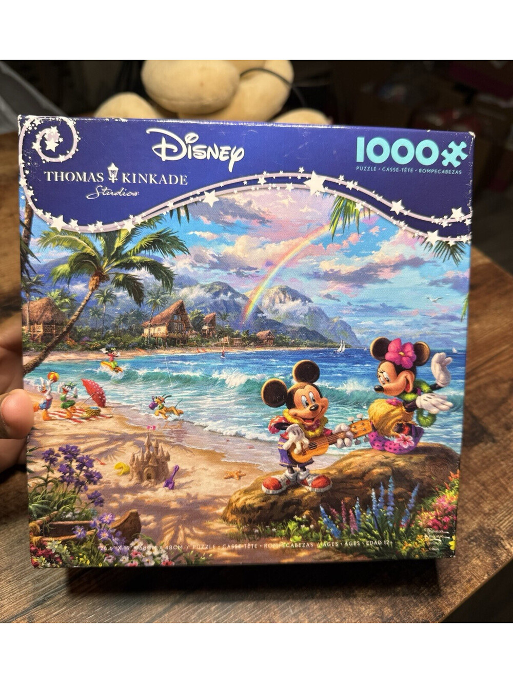 Ceaco Disney Thomas Kinkade Studios Mickey & Minnie Beach 1000pc Puzzle